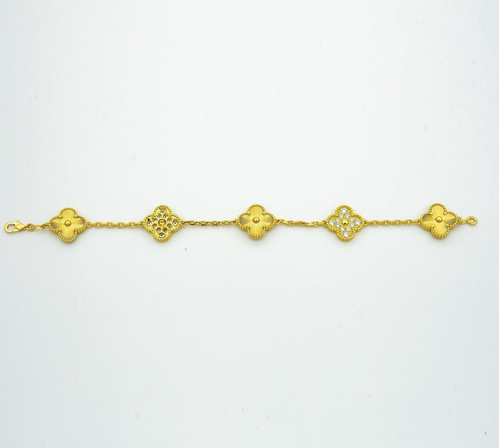 [Dream]New  CLOVER 5 MOTIF LASER BRACELET COLLECTION