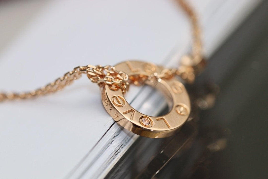 „Dream“ LIEBESKETTE VERSTELLBAR ROSÉGOLD 2 DIAMANTEN