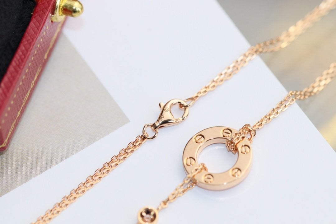 „Dream“ LIEBESKETTE VERSTELLBAR ROSÉGOLD 2 DIAMANTEN