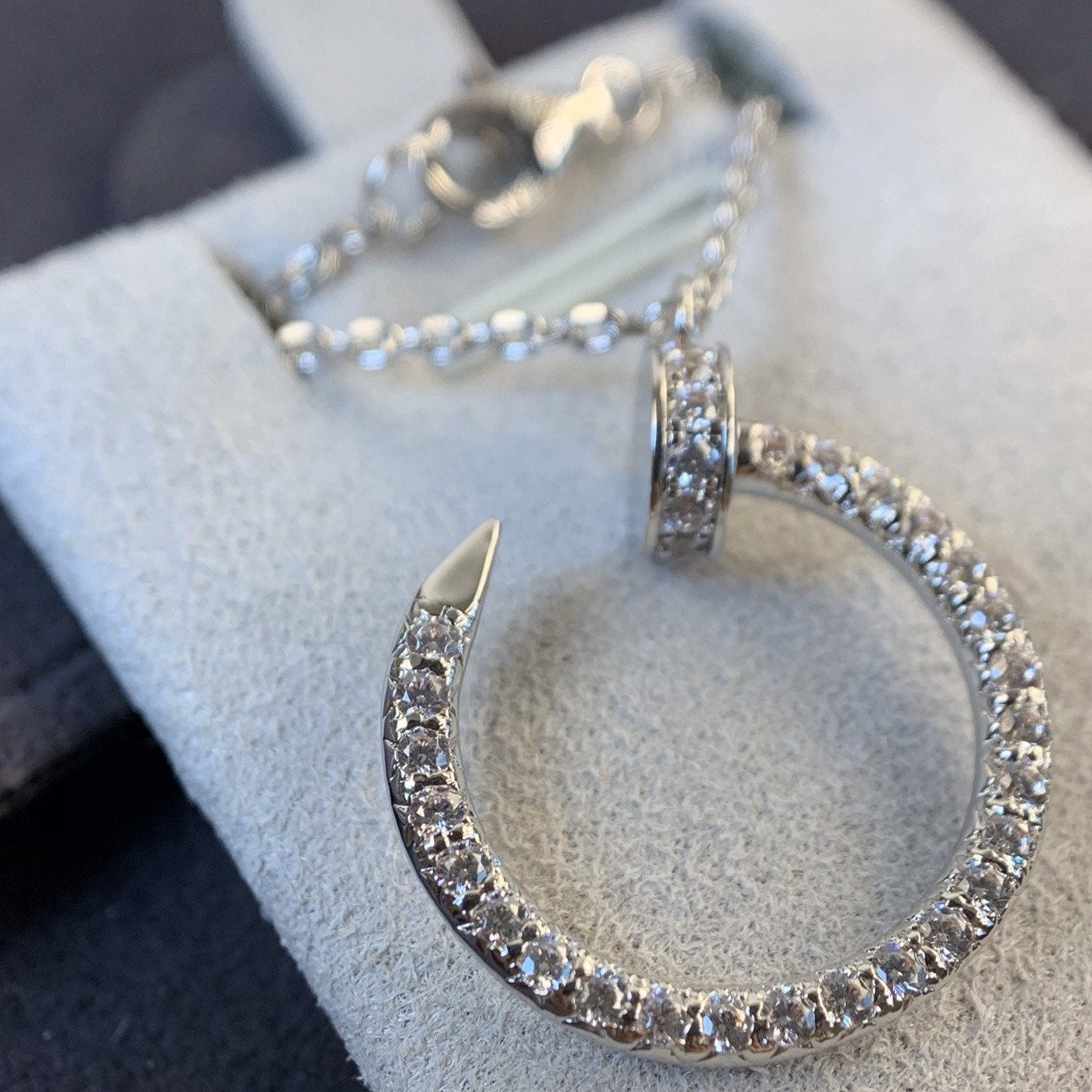 ¡®Dream¡¯JUSTE NECKLACE SILVER DIAMONDS