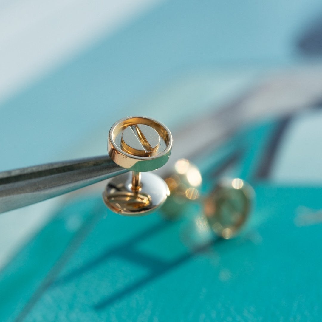¡®Dream¡¯LOVE EARRINGS PINK GOLD 10MM