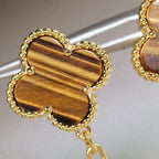 ¡®Dream¡¯CLOVER  2 MOTIF  TIGER EYE CARNELIAN EARRINGS