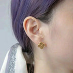 ¡®Dream¡¯CLOVER MEDIUM 1 MOTIFS LASER EARRINGS