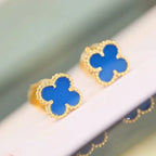 ¡®Dream¡¯CLOVER MINI 9.5MM TURQUOISE EARRINGS