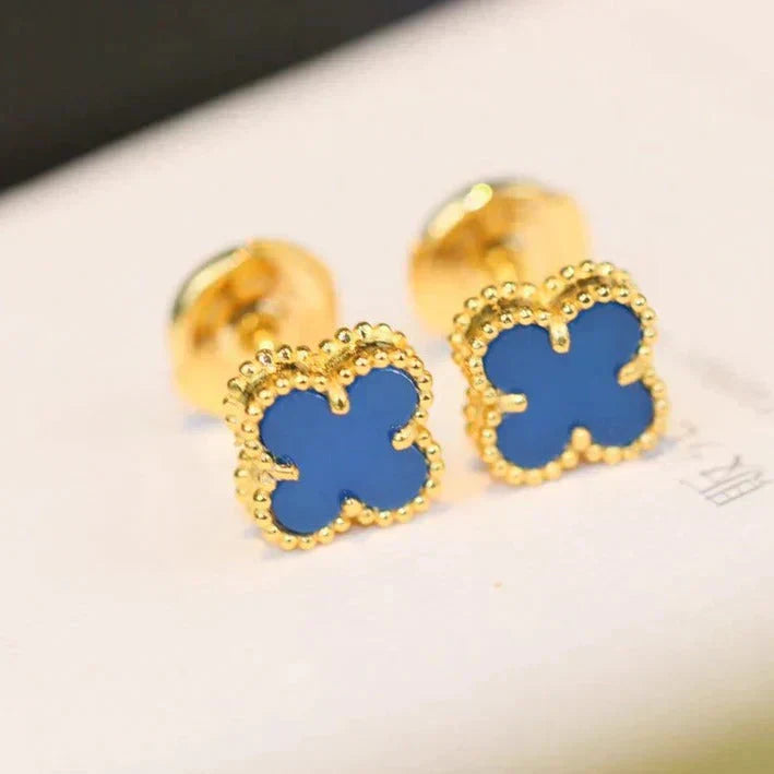 ¡®Dream¡¯CLOVER MINI 9.5MM TURQUOISE EARRINGS