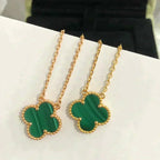 ¡®Dream¡¯CLOVER 15MM MALACHIT EINZELBLUME HALSKETTE