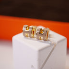 ¡®Dream¡¯MINI POP H GOLD EARRINGS GREY