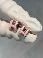 ¡®Dream¡¯MINI POP H SILVER EARRINGS PINK