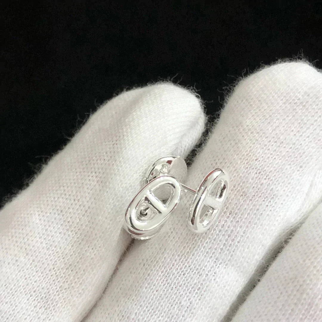 ¡®Dream¡¯CHAINE SMALL EARRINGS GOLD AND SILVER