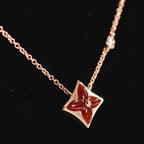 ¡®Dream¡¯STAR NECKLACE PINK GOLD 1 DIAMOND