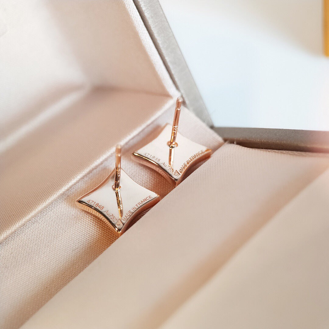 ¡®Dream¡¯STAR MOP PINK GOLD EARRINGS