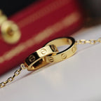 „Dream“LIEBE HALSKETTE DOPPELRING GOLD