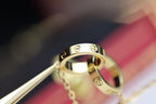 „Dream“LIEBE HALSKETTE DOPPELRING GOLD