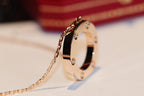 ¡®Dream¡¯LOVE NECKLACE 16MM 6 DIAMONDS PINK GOLD