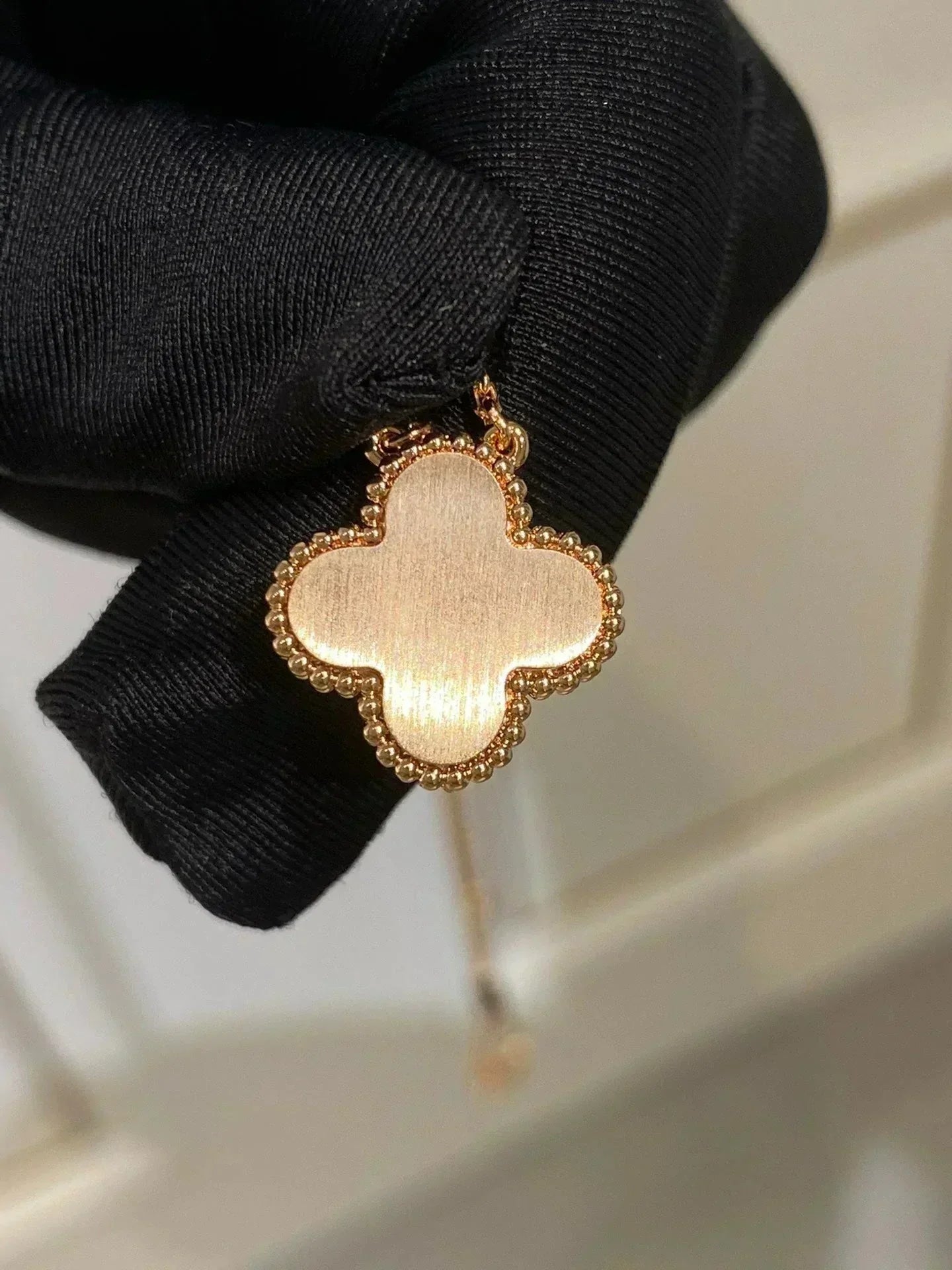 Halskette „Dream“ von CLOVER, 15 mm, Diamant, Rhodonit