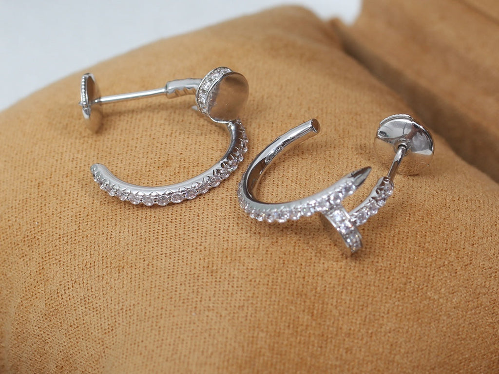 ¡®Dream¡¯JUSTE EARRINGS 12.75MM SILVER DIAMOND