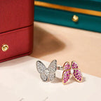 „Dream“ ZWILLINGS-SCHMETTERLINGS-DIAMANTENRING