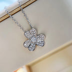 ¡®Dream¡¯CLOVER DIAMOND NECKLACE SILVER