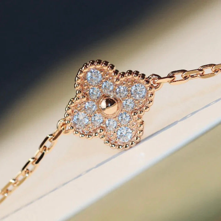 „Dream“-CLOVER HALSKETTE 20 MOTIVE MALACHIT DIAMANT