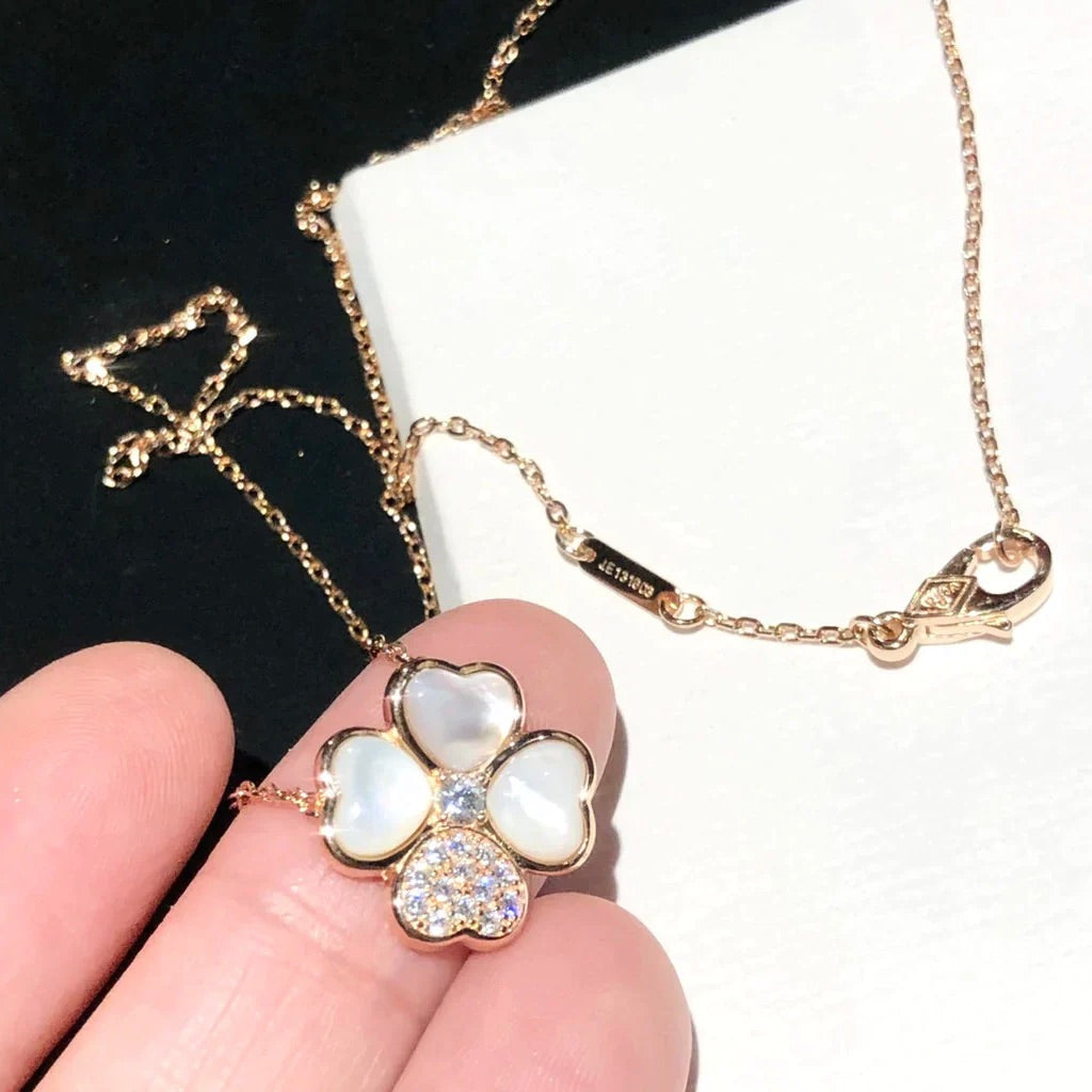 ¡®Dream¡¯CLOVER MOP DIAMANT ROSÉGOLD-HALSKETTE