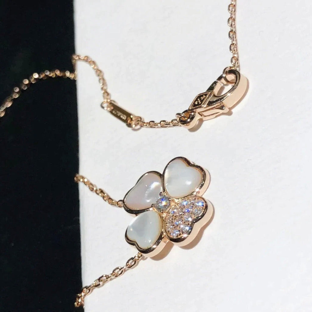 ¡®Dream¡¯CLOVER MOP DIAMANT ROSÉGOLD-HALSKETTE