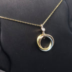 ¡®Dream¡¯TRINITY SILVER GOLD PINK GOLD NECKLACE