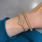[Dream] New  CLOVER 5 MOTIF FULL DIAMOND BRACELET COLLECTION