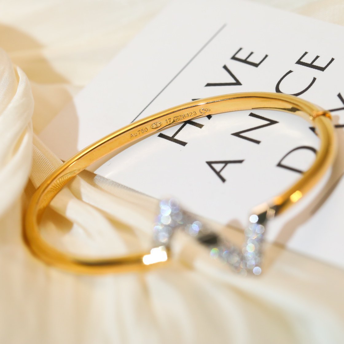 ¡®Dream¡¯VOLTE UPSITE DOWN GOLD DIAMOND BRACELET