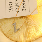 ¡®Dream¡¯VOLT SILVER DIAMOND PEDANT NECKLACE