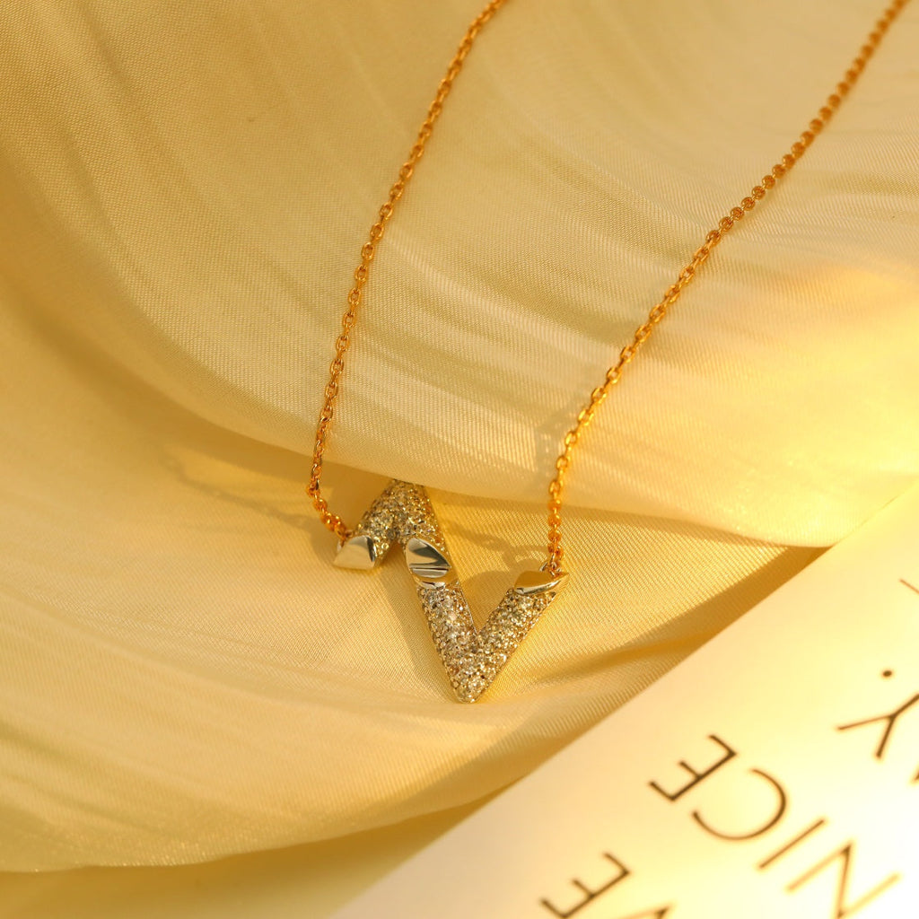 ¡®Dream¡¯VOLT SILVER DIAMOND PEDANT NECKLACE