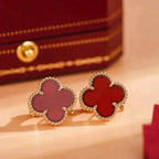 ¡®Dream¡¯CLOVER MEDIUM 1 MOTIFS CARNELIAN  EARRINGS