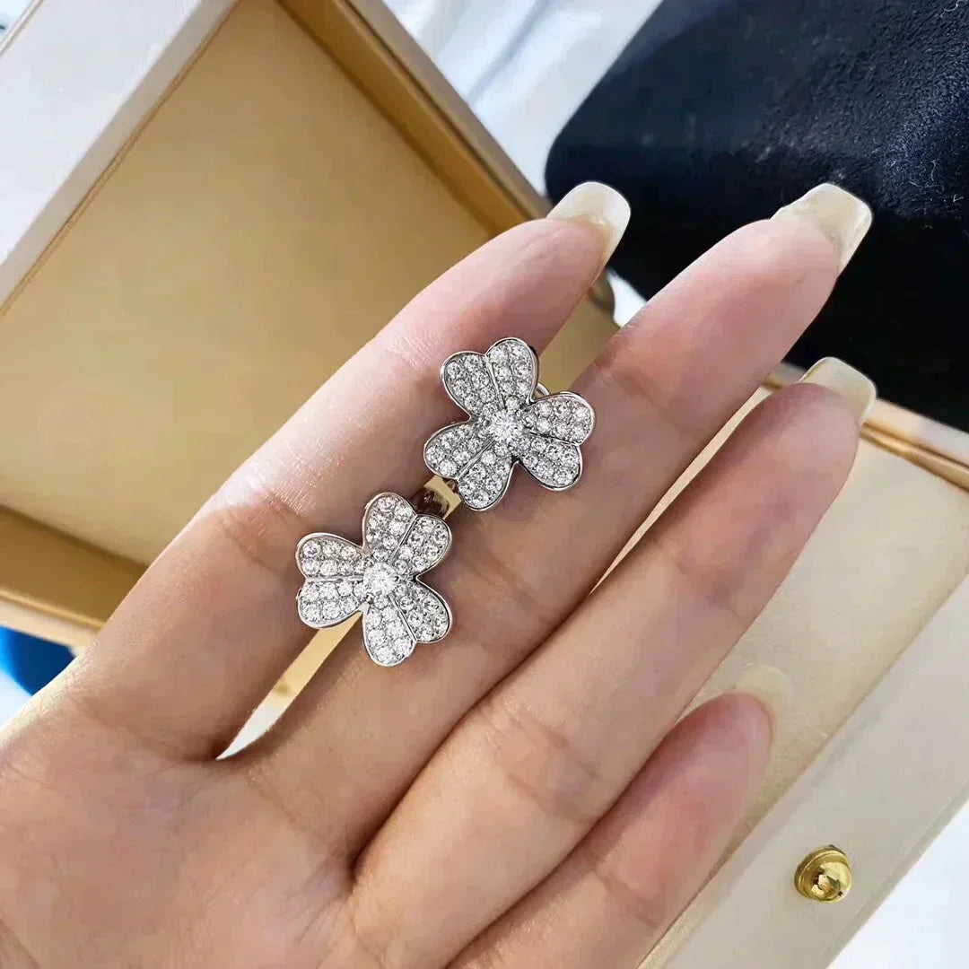 ¡®Dream¡¯CLOVER COMOS DIAMOND EARRINGS SILVER