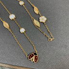 ¡®Dream¡¯LUCKY SPRING 15 MOTIFS GOLD NECKLACE