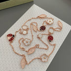 ¡®Dream¡¯LUCKY SPRING 15 MOTIFS ROSE GOLD NECKLACE