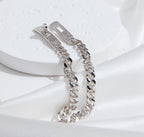 ¡®Dream¡¯KELLY CHAIN SILVER DIAMOND BRACELET