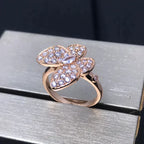 ¡®Dream¡¯BUTTERFLY PINK GOLD DIAMOND RING