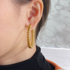 ¡®Dream¡¯CLASH LARGE HOOP EARRINGS