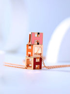 ¡®Dream¡¯H CAGE PINK GOLD NECKLACE