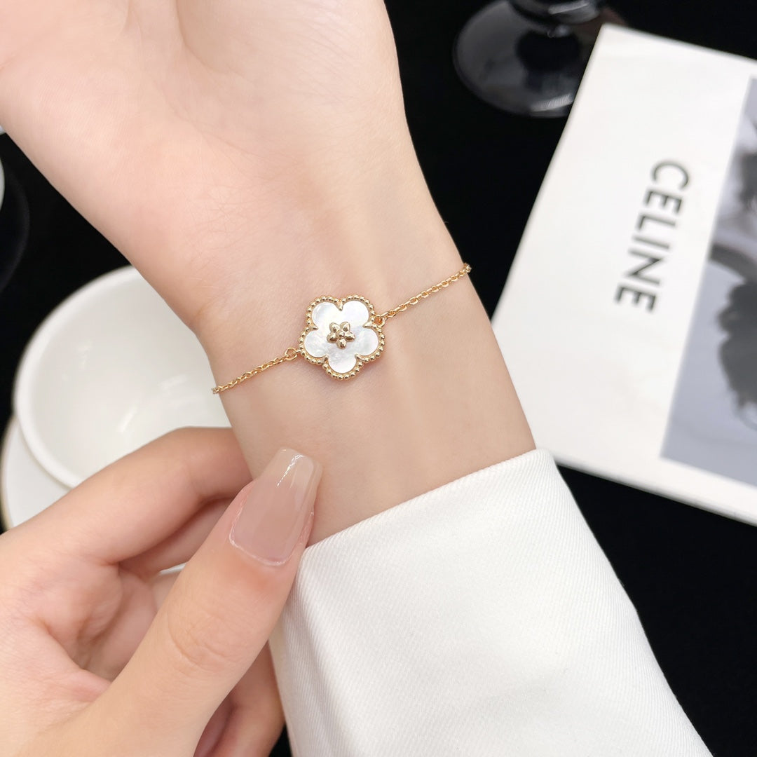 ¡®Dream¡¯LUCKY SPRING ROSE GOLD MOP BRACELET