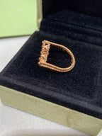 ¡®Dream¡¯CLOVER RIVERSIBLE ROSE GOLD RING
