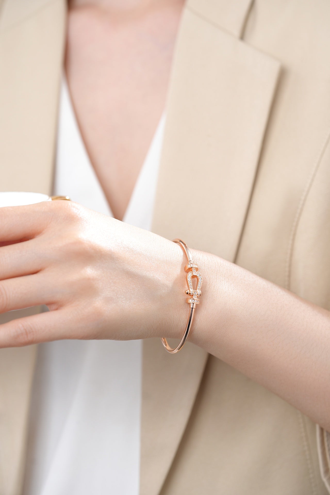 „Dream“-Armband FORCE 10 MITTLERER GRÖSSE MIT DIAMANTEN