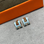 ¡®Dream¡¯POP H SKY BLUE STUD EARRINGS