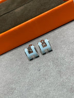 ¡®Dream¡¯POP H SKY BLUE STUD EARRINGS