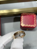 ¡®Dream¡¯LOVE PINK GOLD SILVER DIAMOND DOPPELRING