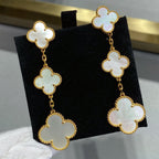 ¡®Dream¡¯CLOVER MOP 3 MOTIFS GOLD EARRINGS