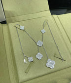 ¡®Dream¡¯CLOVER 6 MOTIF DIAMOND PAVED NECKLACE
