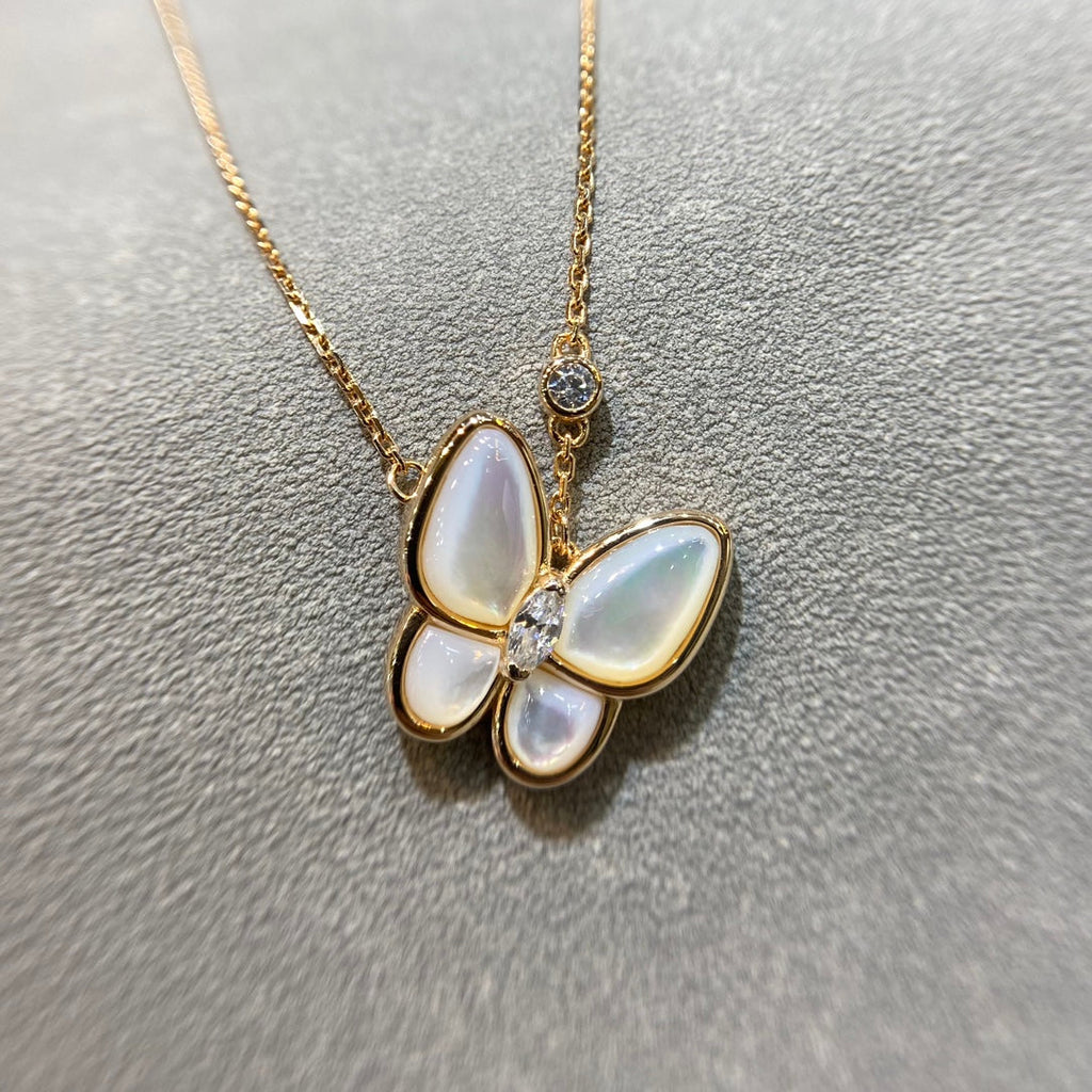 „Dream“-Schmetterlingsmop-Diamantkette