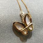 „Dream“-Schmetterlingsmop-Diamantkette