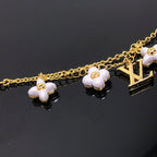 ¡®Dream¡¯LOGO 6 MOTIF STAR AND SUN GOLD BRACELET