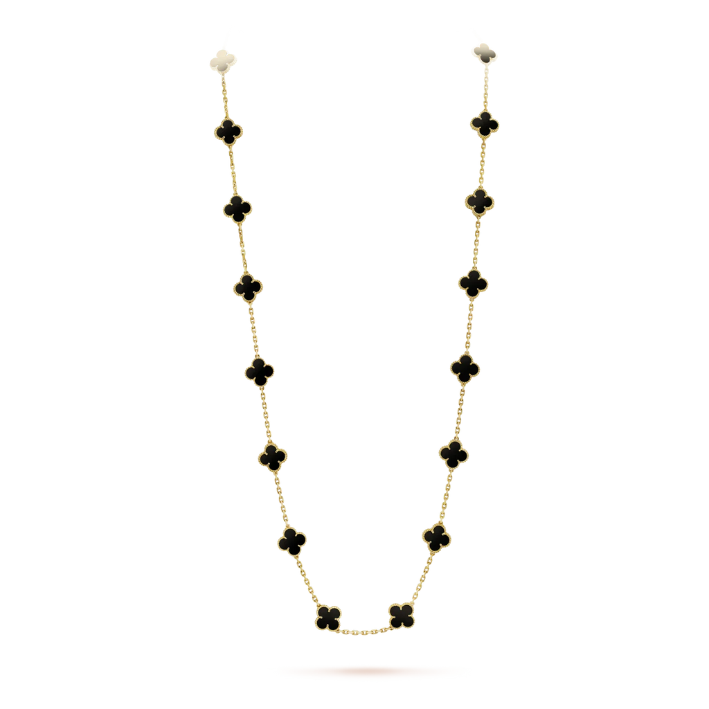 „Dream“ CLOVER 20 MOTIVE ONYX-HALSKETTE